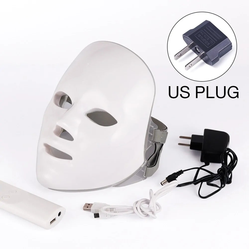 7 Colors LED Photon Therapy Facial Mask